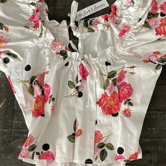 🍋For Love and Lemons Floral Top - Picture 7 of 16